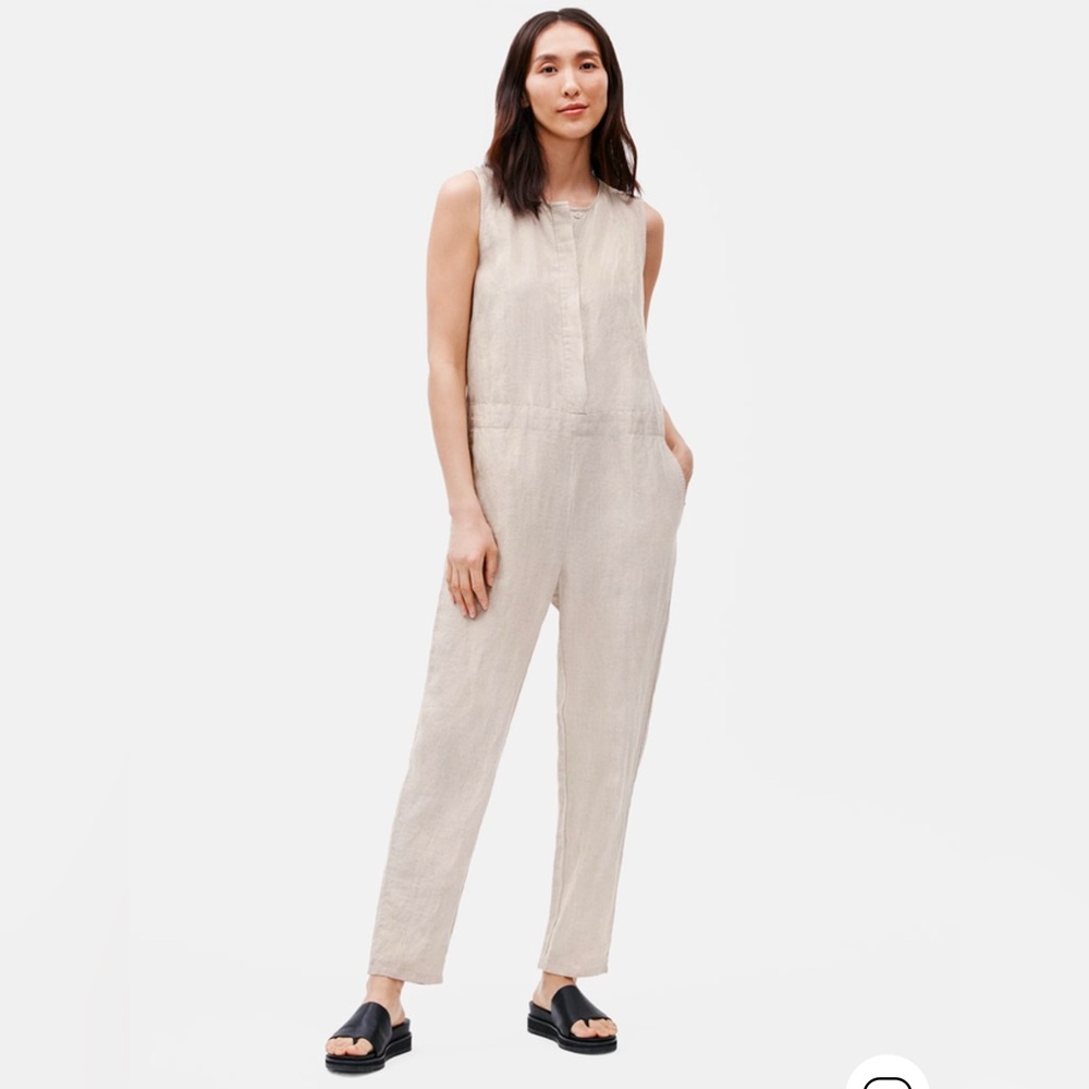 Eileen Fisher Organic Linen Jumpsuit